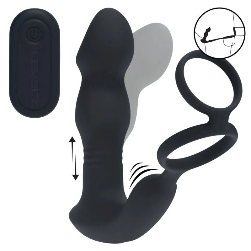 Levelz Stimulateur prostatique + Ballstretcher Prosticock 13 x 4cm